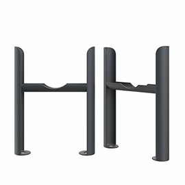 NRG Anthracite Floor Mounting Radiator Leg Kit for Traditional 4 Column Radiator