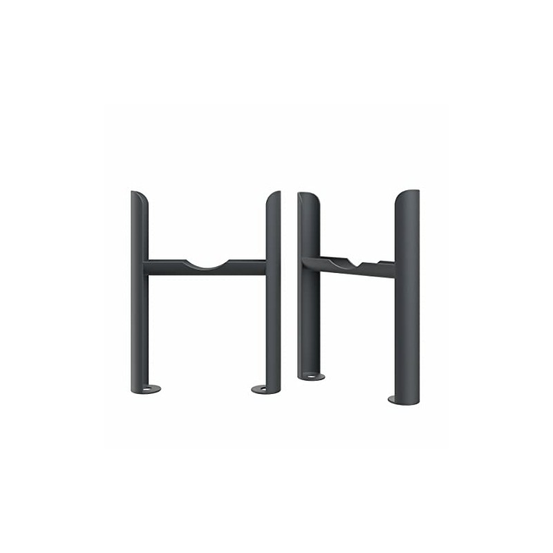 NRG Anthracite Floor Mounting Radiator Leg Kit for Traditional 4