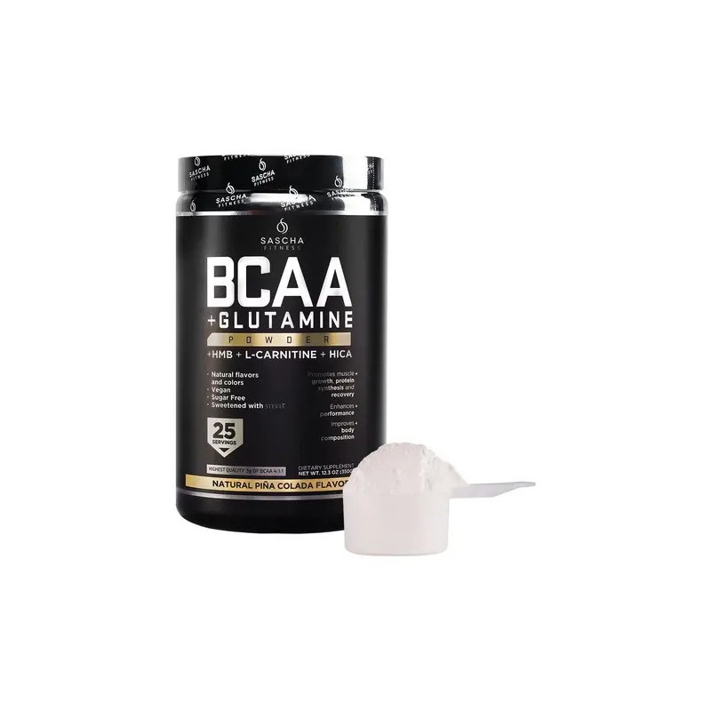 Bcaa 411 Sascha Fitness Suplemento Los Sabores Sabor Piña Colada