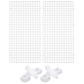 KALOLINNA Aquarium Partition Separator, Set of 4, Rubber Suction Cup Included, For Tropical Fish, Dividing, Aquarium, Fish, Fish, Fry & Reptile Viewing (11.8 x 5.9 inches (30 x 15 cm), Transparent)