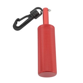 Aluminum Underwater Shaker with Steel Balls Anti Slip Texture Bell Diving Stick for Scuba Diving (Red)