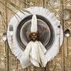 15 Inch Velvet Round Placemat with Ruffle for Dining Table
