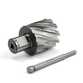 Annular Cutter JESTUOUS 1-1/2 Inch Cutting Diameter 3/4 Weldon Shank 1 Cutting Depth with Pilot Pin Slugger Bits HSS Kit for Magnetic Drill Press,1 Piece