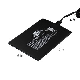 Pangea Reptile Heat Mat (Medium, 6x8, 10-20 gal), Black (UTH6x8)