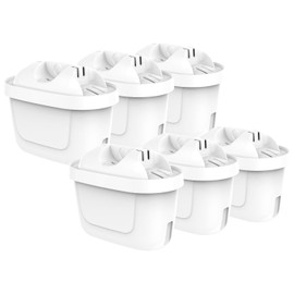 Water Pitcher Replacement Filter Cartridge for All Brita, Maxtra, Maxtra+, Mavea Jug Refills, Replacement Water Filter Cartridge Set, Pure Water Dispenser System Filtration Pitcher (Pack of 6)