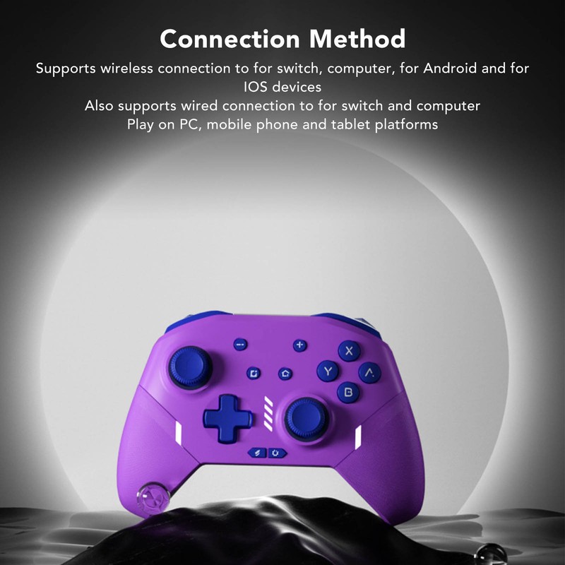 Wireless Controller HD Vibration Mechanical ABXY Keys Bluetooth Gamepad for