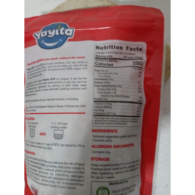 yayita Carne De Soya_ Beef Soy Meat