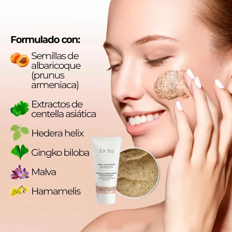 Crema de Limpieza y Acción Pulidrora Facial Exel Basics para