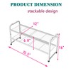 SUFAUY 2 Tier Shoe Rack, Closet Metal Shoe Rack Organizer