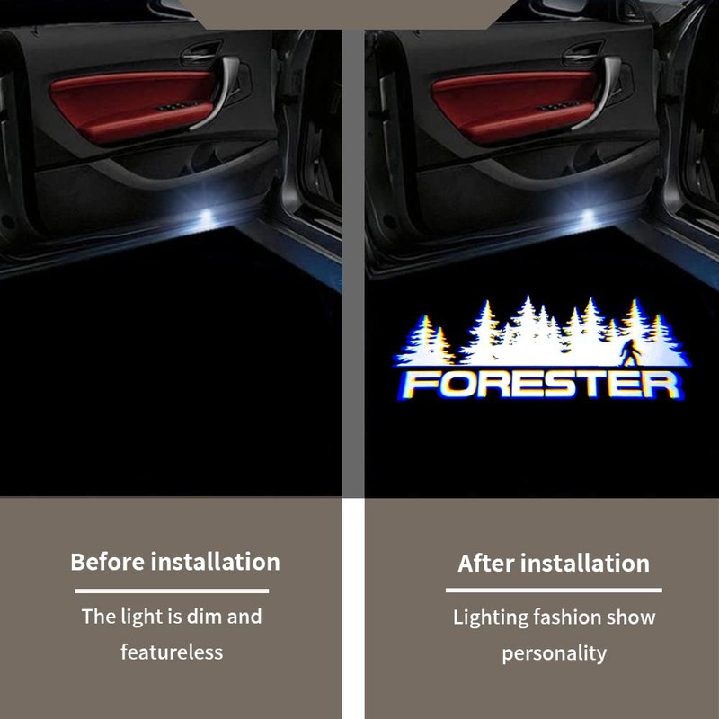 2 pcs Non-Fading LED Car Door Logo Lights Courtesy Projector