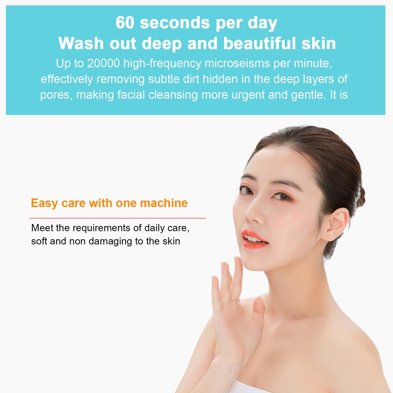 Ultrasonic Shovel Facial Skin Scrubber with Heating Pore Cleanser Face