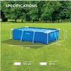 INTEX Intex Above-Ground Swimming Pool, Rectangular Frame 8.5ft x 26in,