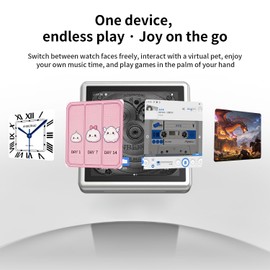 Anbernic RG Rotate Retro Handheld Game Console, 3.5-Inch Rotating Touchscreen, Android 12, T618, 3GB+32GB, Aluminum Alloy Portable Gaming Device with Adjustable Shoulder Buttons (Aurora Silver)