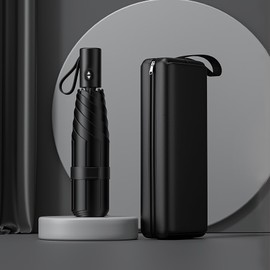 Moorrlii Automatic Mini Travel Windproof Folding Umbrella - UV Protection, Instant Open/Close for Rain/Sun, Small Compact Lightweight Design Fits in Tote Bag/Travel Case/Backpack for Commute, Women