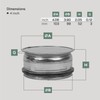 Vent Systems 4" Galvanized Steel Duct End Cap with Rubber