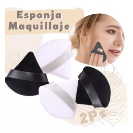 Universo en Linea Set Esponjas Puffs Blender Polvo Triángulo Maquillaje