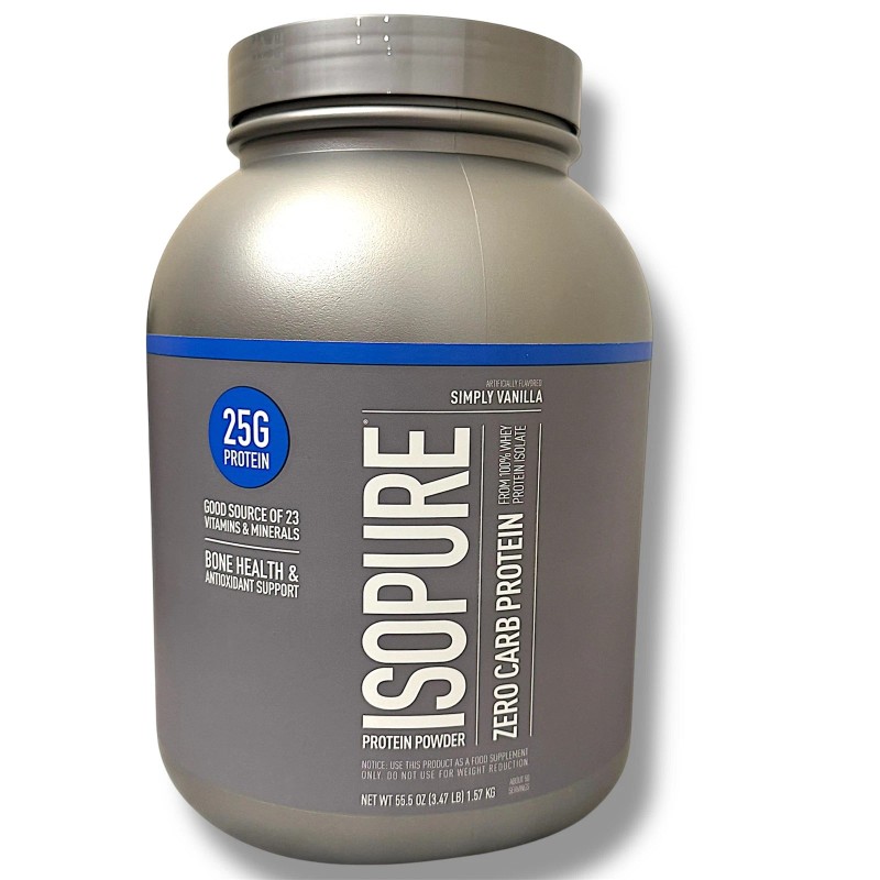 ISOPURE Zero Carb Protein Powder Vanilla 25G Protein 3.47 LB