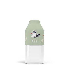 monbento Children's MB Positive S Raccoon Drinking Bottle, 330 ml, Leak-Proof Water Bottle, Raccoon, Perfect for School, BPA Free
