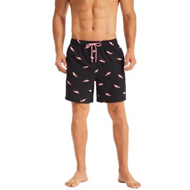 KAIUA SURF Mens Swim Trunks with Compression Liner 7 Inch Inseam Quick Dry Mens Swimming Shorts Bathing Suit