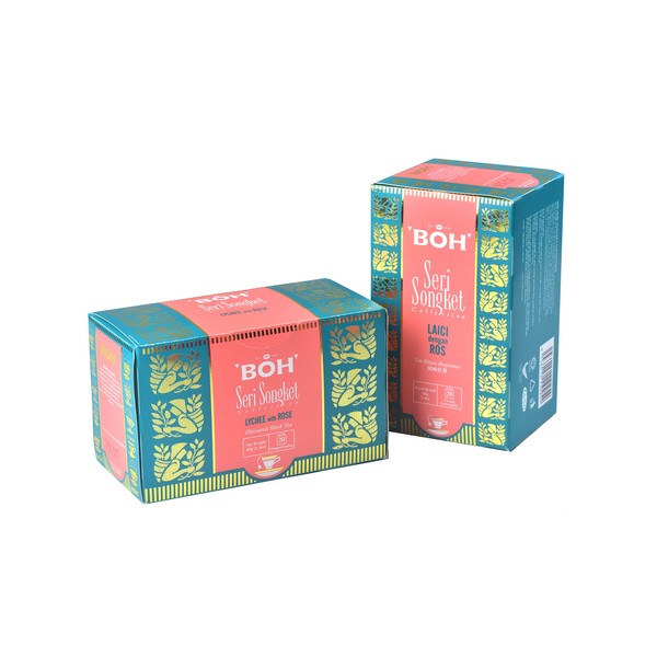 BOH Seri Songket Lychee with Rose Teabag Bundle of 2,