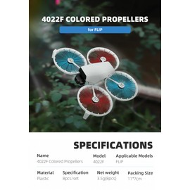 CERFFOOL Replacement Propeller for DJI Flip Propeller Lightweight Quick Release with Screws and Screwdriver for Drone Accessories (Black)