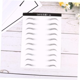 Beavorty Eyebrow Stencil Kit Hair-like Simulation Stickers Makeup Tools Curved Eyebrows for Sparse or Non-existent Brows