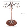 Desktop Iron 6 Bottles Wine Cup Rack Glass Holder Display