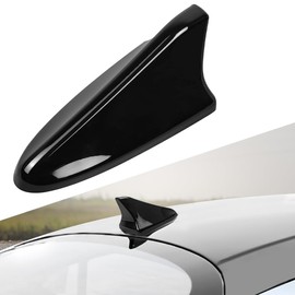 Tmipakioy - Cubierta de antena de aleta de tiburón para coche AM/FM, base aérea de techo compatible con accesorios Kia Optima Sonata Elantra Sedan 2014-2020, color negro