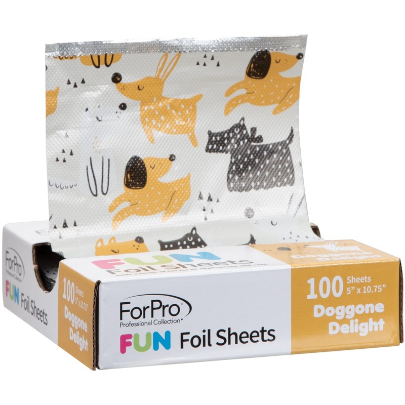 ForPro FUN Doggone Delight 5" Foil Sheets, Aluminum Foil, Pop-Up