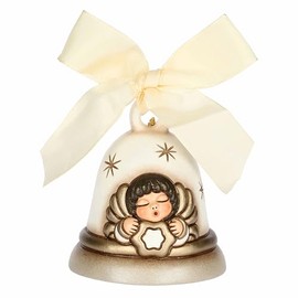 THUN - Limited Edition 2024 Bell with Angel Ceramic White 7.1 x 7.1 cm Height 7.8 cm