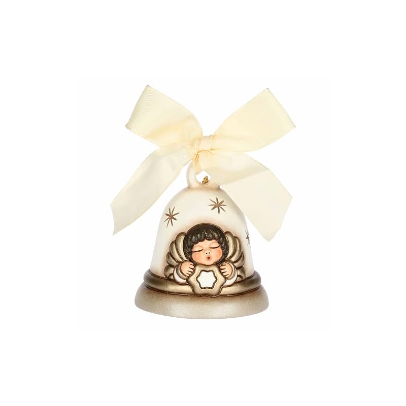 THUN - Limited Edition 2024 Bell with Angel Ceramic White