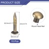 sourcing map 15Pcs Small Tiny Nails 2.8x20mm(DXL) Tiny Brass Nails