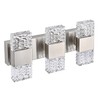 MELUCEE 3-Light Brushed Nickel Vanity Light Bar LED Bathroom Lighting