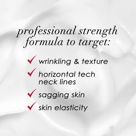 Dermelect Self-Esteem Neck Firming Lift Professional - Anti Aging Cream with Agefinity, Squalene, Green Tea Toning Hydrating Firming Treatment for Crepey Sagging Skin, Tech Neck 2 oz