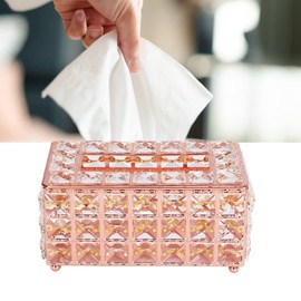 Tissue Box Cover Rectangle, Rectangle Tissue Box Cover, Multifunctional Clear Tissue Box Holder for Bathroom Kitchen Office Rectangular Tissue Box Cover Decorative Tissue Box Cover