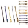 Suitable for 15pcs mini spoon, 5 colors small metal spoon,