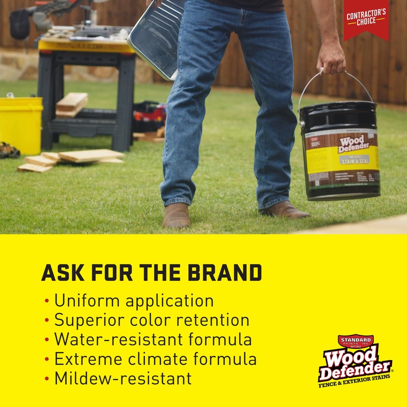 Wood Defender 200 Series Leatherwood Transparent Stain & Sealer Gallon