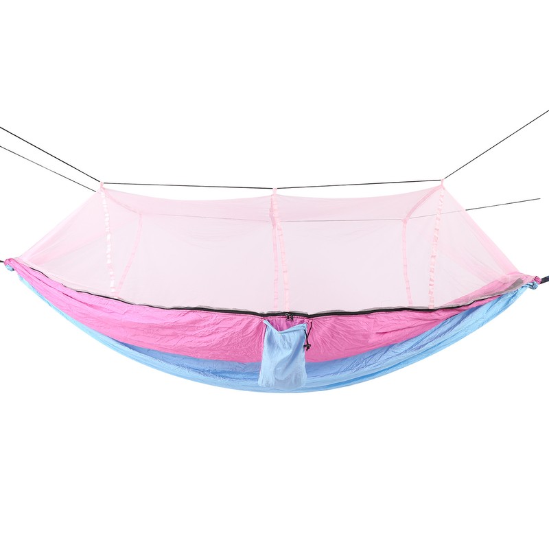 Single Double Camping Hammock with Mosquito Net Portable Lightweight Tree