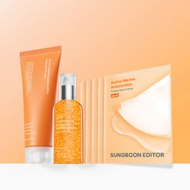 Ingredient Editor Active Marine Astaxanthin Large Cream 150g + Serum 80ml + 5 mask packs provided / 성분에디터 액티브 마린 아스타잔틴 대용량 크림 150g + 세럼 80ml+마스크팩 5매 증정