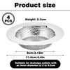 4PCS kitchen sink strainer, sink drain strainer, stainless steel sink