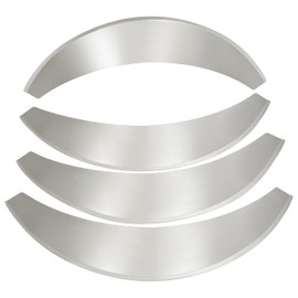 KUAFU Universal Steel Fender Flares 3.5" Wide, Recommended for Cars with 28"-30" Wheel Openings, Front & Rear Wide Body Kit Flexible Wheel Arches Edge Trim Protector 4-Piece Set