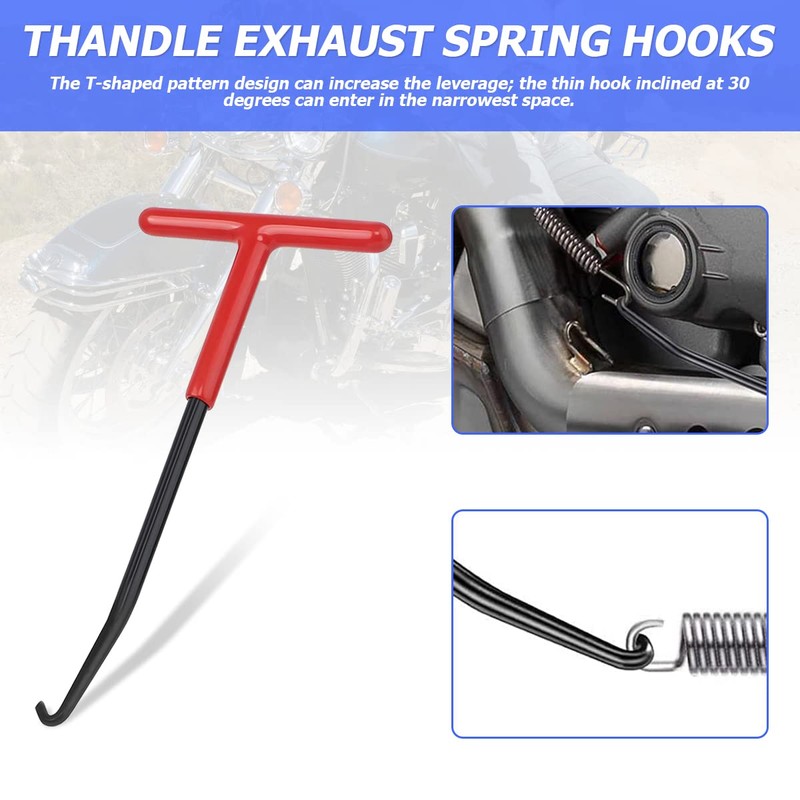 JNNJ Pack of 2 Brake Spring Hooks Exhaust, Exhaust Spring