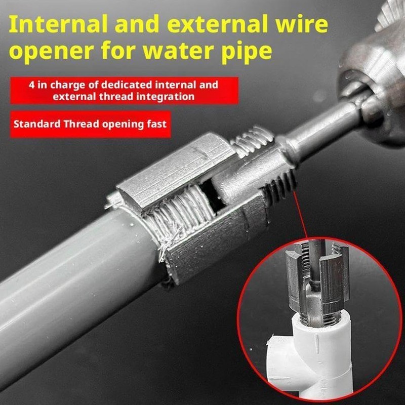 2025 New Pipe Thread Cutting Tool,Integrated Internal & External Pipe