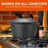 COMMERCIAL CHEF 2 Quart Cast Iron Saucepan, Dutch Oven Cast