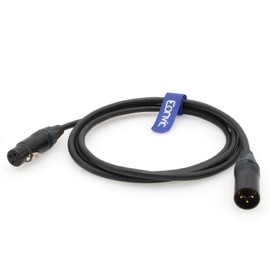 Eonvic 3 Pin XLR Male to Female 24V DC Power Cable for Cameras (3 Pin XLR Male to Female 1.8m)