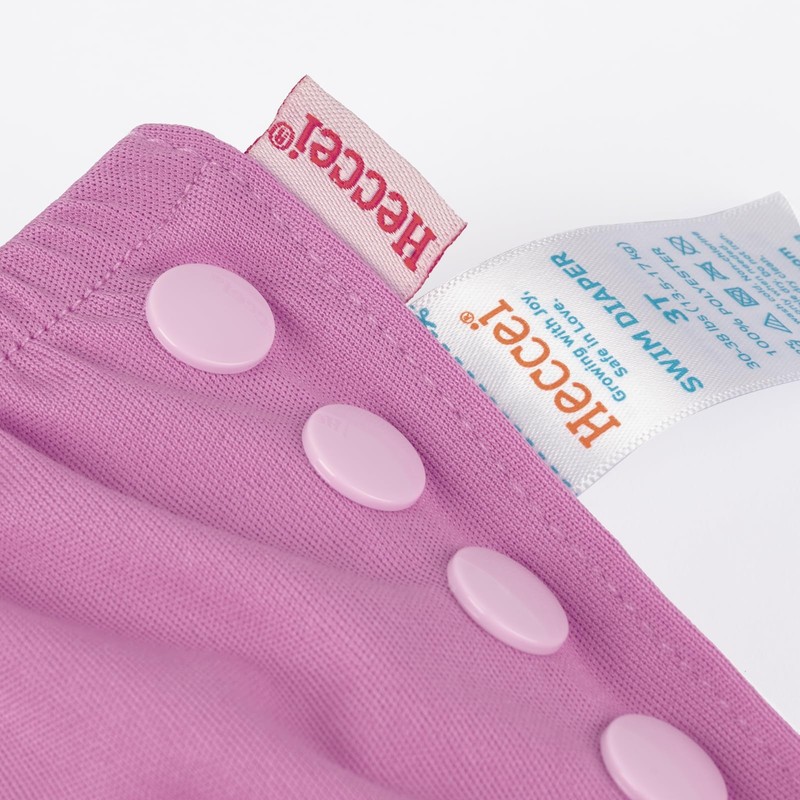 HECCEI Reusable Swim Nappy for Babies, Skin-Friendly with Adjustable Waistband,