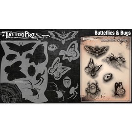 Tattoo Pro Stencils Series 2 - Butterflies & Bugs