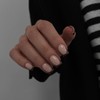 Brown French Tip Nails, Press Ons - Short Square Nails,