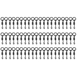 60pcs Universal Spinner Swivels Connector Single Hook Fast Change Carp Fishing Tackle Accessories