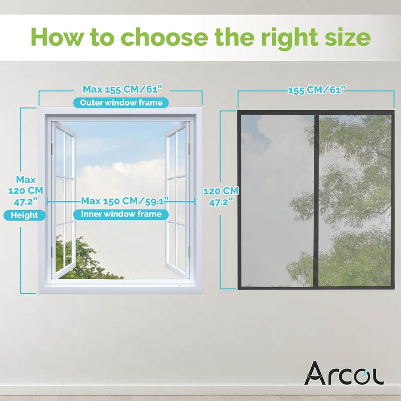 ARCOL Adjustable Magnetic Mosquito Net Window – Magnetic Mosquito Net